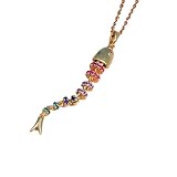 JUYAXIN Collar con colgante de pez flotante dinámico, acabado de longitud ajustable, cadena de cuello, joyería de moda, collar único de peces en movimiento, regalo, One Size, como se describe, como se