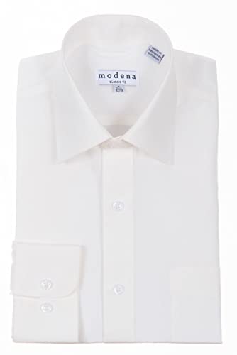 Modena Men's Classic Fit Long Sleeve Solid Color Dress Shirt - Main Image