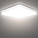 Plafoniera Led Soffitto Quadrata,Ouyulong 36W Plafoniere Led Impermeabile IP54, 4350LM 4000K Bianco Naturale lampade da soffitto Utilizzata In Bagno Cucina Soggiorno Camera Corridoio Balcone