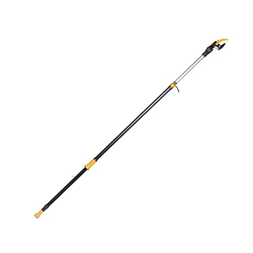 Fiskars Bypass Teleskop-Schneidgiraffe für frische Äste und Zweige, Antihaftbeschichtet, Stahlklinge/Aluminiumstiel, Länge 2,4 – 4 m, Schwarz/Orange, UPX86, 1023624 Fiskars Bypass Teleskop-Schneidgiraffe für frische Äste und Zweige, Antihaftbeschichtet, Stahlklinge/Aluminiumstiel, Länge 2,4 – 4 m, Schwarz/Orange, UPX86, 1023624