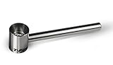 pipa antihumo PEQUEÑO Y COMPACTO: El tubo de titanio es pequeño y compacto, con una longitud de 9 cm y un diámetro de cabeza de 1,7 cm. Ideal como pipa pura, pipa de tabaco
