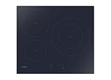 Candy CI633C/M1 - Placa de inducción de 60 cm, 3 fuegos, 7200 W, negro, 9 niveles de potencia, temporizador, controles táctiles, seguridad infantil