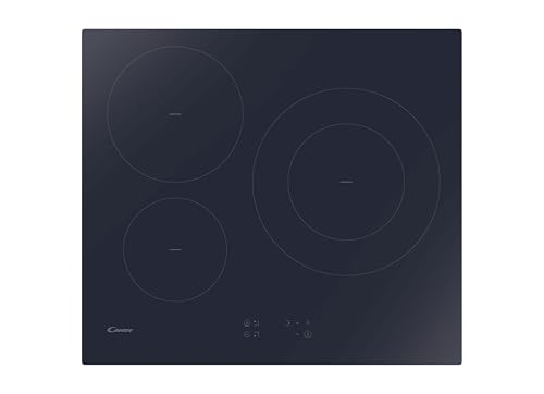CANDY - Plaque Induction - 3 Zones de Cuisson dont 1 Double - Booster Max 3600W, Puissance Réglable, Commandes Groupées - 7200 W - Verre - Installation à...