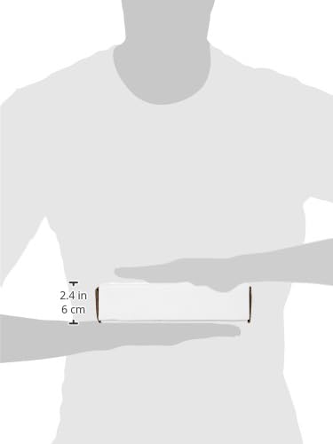 Image of BonKaso 3 Ply White Flap Corrugated Boxes for Packaging | 8 inchx4 inchx2 inch (Pack of 25) | Cardboard Packing Boxes for Shipping, Moving & Storage | Carton Boxes for Courier & Goods Transportation