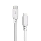 cheero Type-C to Type-C 60W Soft Silicon cable タイプC USB-C CtoCケーブル ソフトシリコン 高耐久 急速充電 データ転送 CHE-278 ホワイト