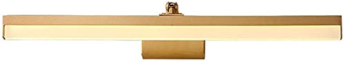 Lampe vanité LED moderne 60cm éclairage miroir de salle de bain or