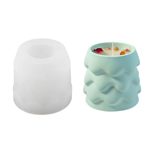 Moule silicone sapin de Noël pour pot résine époxy et bougie 3D multifonction - 2