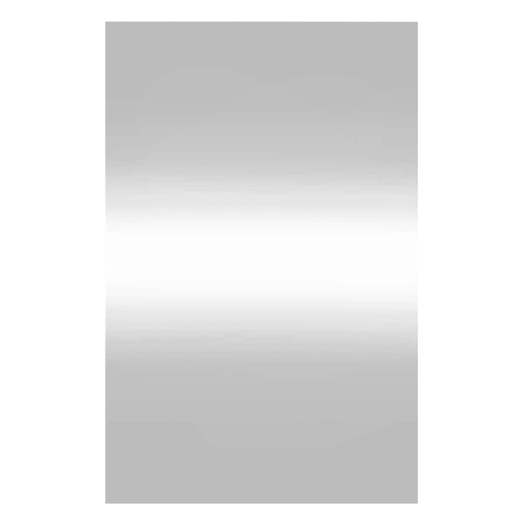 KGHFDVB Classic Design Glass Rectangle Wall Mirror 50x80 cm, Wall Mounted Makeup Mirror with Clips for Bedroom, Living Room, Bathroom, Hallway, and Wardrobe Decor