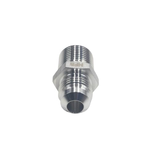 Image of HFS(R) 4PCS, 3 /8 inch NPT Male to 3 /8 inch SAE Male Flare Tubing Adapter Hose Connector Pipe Fittings 304 Stainless Steel