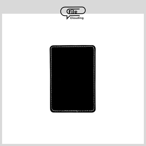 PU Leather Card Holder, Compact and Light Weight, Single Card Slot, Black and White Color, No NFC3