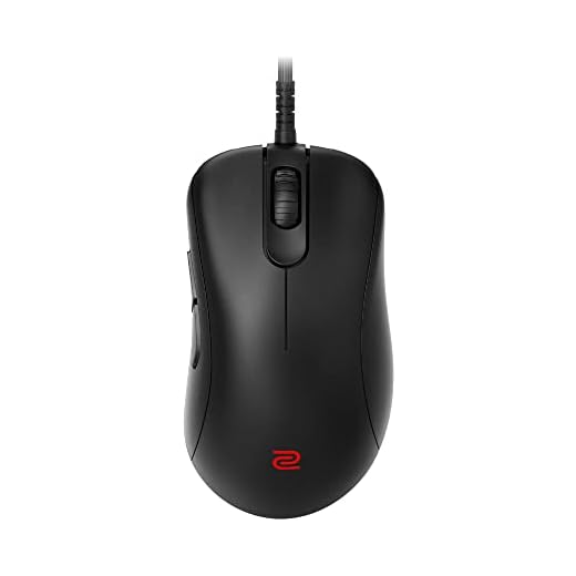 Zowie EC3-C Ergonomic Gaming Mouse | Professional Esports Performance | Lighter Weight | Driverless | Paracord Cable | 24-Step Scroll Wheel | Matte Black | Small Size