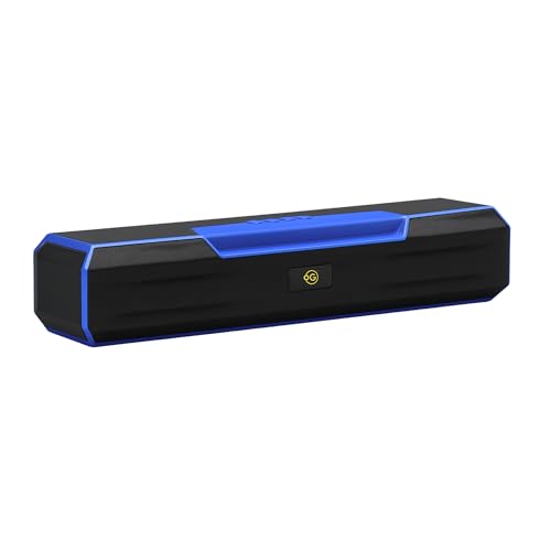 Image of OOGE Vibebox 7000 Bluetooth Speaker, 15W Portable Wireless Speaker with TWS Connection, Type-C Charging, AUX Input, FM Radio, USB & TF Card Support, 8H Playtime (Movie,Music Modes) (Blue)
