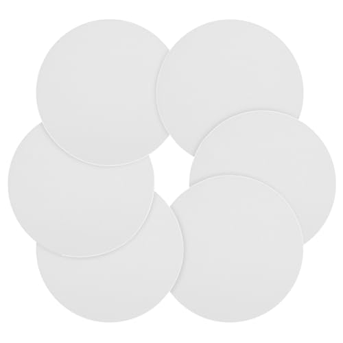 Ceiling Light Diffuser Cover 5.27" Round Lampshade Diffuser Pendant Light Lamp Shade Cover Frosted White Acrylic Board for Drum Lampshades (6PCS)