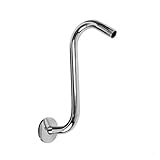 GUYTRM Transforme su ducha portátil con elevadores, cuellos de cisne, brazo de extensión cromado, incluye bridas, uso diario en el baño. lingli