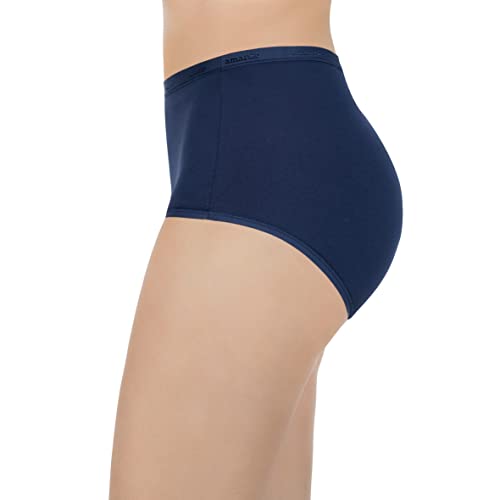 Image of Amante Solid Cotton Full Brief Panty Pack(Pack of 3)