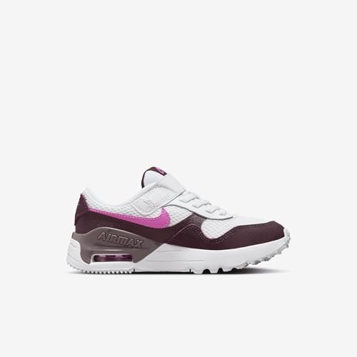 Nike Air Max SYSTM Little Kids' Shoes (DQ0285-116, White/Burgundy Crush/Violet Ore/Playful Pink) Size 113
