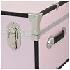 HomeStock Rustic Romance Heavy Duty 30 Under Bed College Storage Trunk with Lock, Latch Closure Type, 15.75 D x 30 W x 12.25 H, Ideal Camp Dorm Room Trunk Footlocker Pink Blush