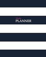 Weekly Planner 8x10 Navy Stripe: It's That Kinda Day® Kahootie Co Planner, Compartmentalize Your Weekly Plan null Book Cover