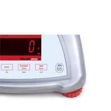 Controladora de peso Ohaus Valor V22XWE30T hasta 30 kg - 5 g carcasa de acero inoxidable exactamente