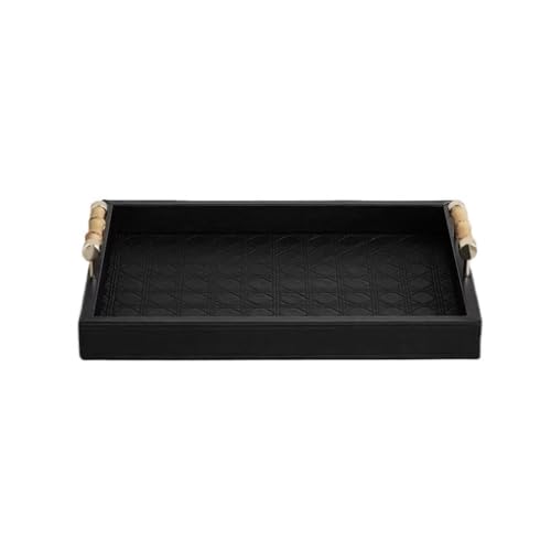 Plateau Repas Cuir Bureau : Rangement Décoratif de Maison - 2