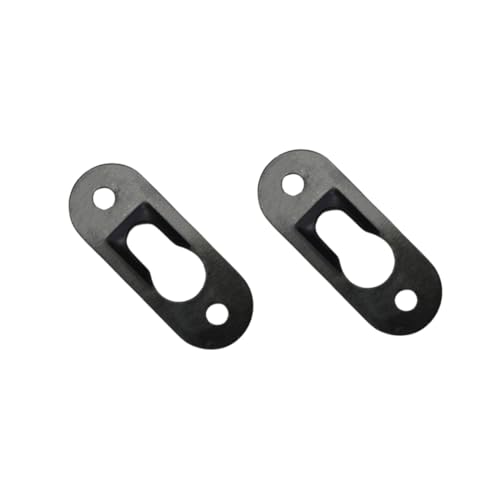 Image of 50 Pack Keyhole Picture Hangers with 100 Pcs Screws Metal Keyhole Hangers Fasteners Flat Keyhole Hangers Plate Keyhole Hanging Bracket Hardware for Mirror Picture Frame (Black)