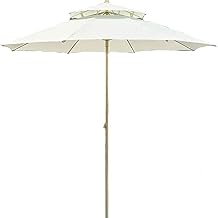 Parasol Umbrella Garden Market Umbrella,Patio Umbrellas Clearance Double-Layer Sunshade Design,Outdoor Umbrella with 8 Strong Ribs Tilt Adjustment,For Gardens, Swimming Pools 210603ColorA E Size