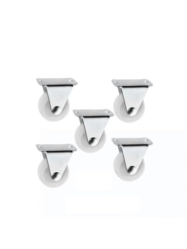 Petite poulie pour meuble roulettes directionnelles 1.25 pouces blanc roue fixe