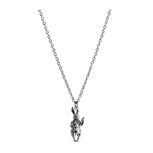 Pendentif personnalisé lapin en alliage rétro : cadeau idéal couple