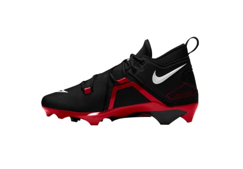 Nike Men's Alpha Menace Pro 3 Mid Football Cleat Size 13 (Red/Black)2