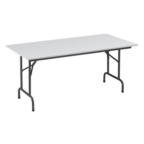 NOWY STYL Tables Pliantes Plateau Gris Clair L 160 x P 80 cm - Rico - piétement Noir