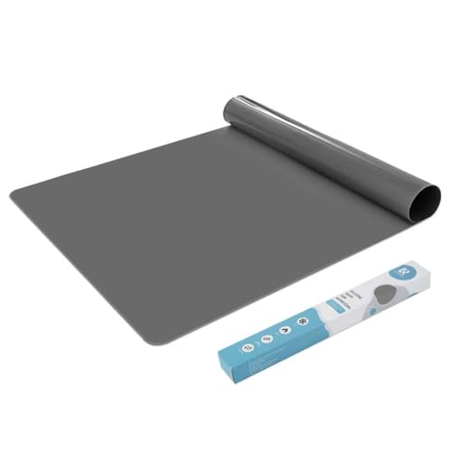 KitchenRaku Alfombrilla de silicona, grosor para protector de encimera de cocina, alfombrilla antiadherente resistente al calor, mantel individual antideslizante (Gris, 60x80cm)
