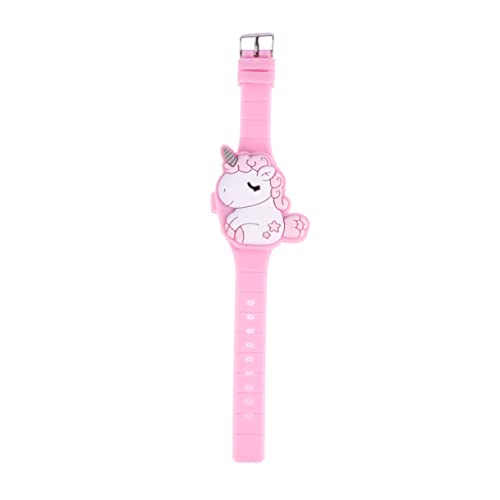 VALICLUD Reloj Infantil De Unicornio Táctil Led para Niñas Reloj De Dibujos Animados Forma De Concha Obsequio para Niñas Educativo Alta Sensibilidad VALICLUD Reloj Infantil De Unicornio Táctil Led para Niñas Reloj De Dibujos Animados Forma De Concha Obsequio para Niñas Educativo Alta Sensibilidad