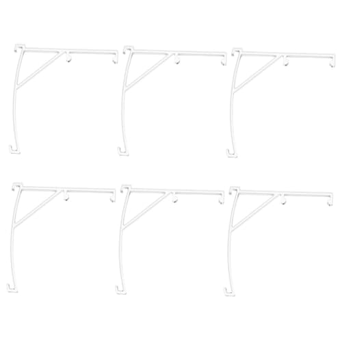 PRETYZOOM 6pcs Valance Clips Blinds: Clear Plastic Vertical Blind Clips Hidden Channel Valance Bracket Window Accessories Replacement Part