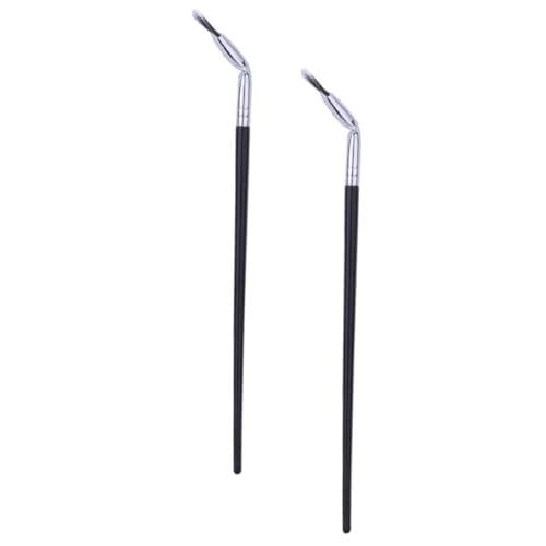 BESTYASH Lash for Mascara 2pcs Eye Brow Curved Makeup Brush Set for Eyeshadow Easy to Carry