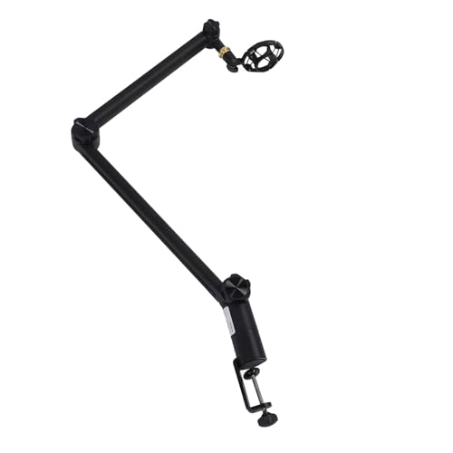Mikrofon Arm, 360° drehbarer Mikrofonständer mit Tischhalterung Verstellbarer Boom Arm mit 3/8'' auf 5/8'' Schraubadapter für Podcast-Streaming Gaming-Aufnahmen