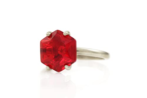 Bague en rubis véritable et argent sterling pour sublimer votre mode