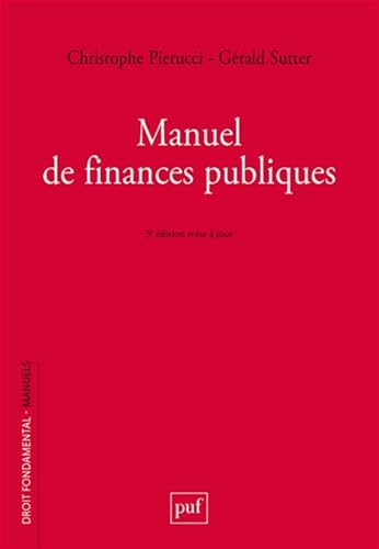 livre Manuel de finances publiques