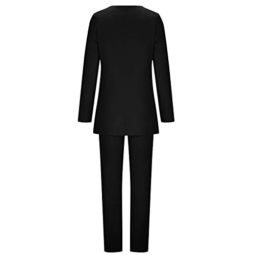 Womens Suits 2 Piece Set Business Casual Outfits Open Front Blazer and Pencil Pant Suits Set Classy Work Office Sets 5