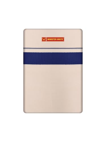 Image of MINISTER WHITE Men's Cotton Double Layer Dhoti with Kara Fancy Border Traditional Wedding, Temple Wear Eranad