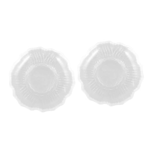 HOMOBABE 2piezas Platillo De Vidrio Para Taza Portavasos De Decorativa Decoración De Mesa