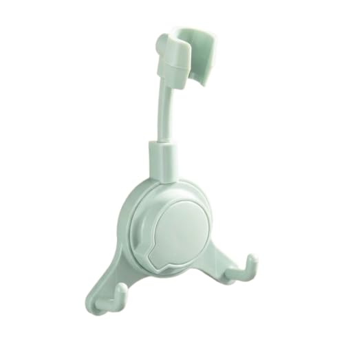 Support de douche à ventouse réglable vert pour pommeau