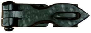 Small Distressed Hasp for Padlock - Small - Black Powder Coat Finish - Sold Individually
