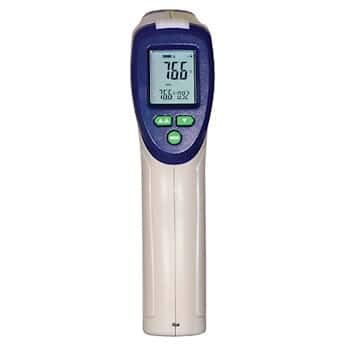 Digi-Sense Infrared Thermometer with Adjustable Emissivity and Alarm, 20:1