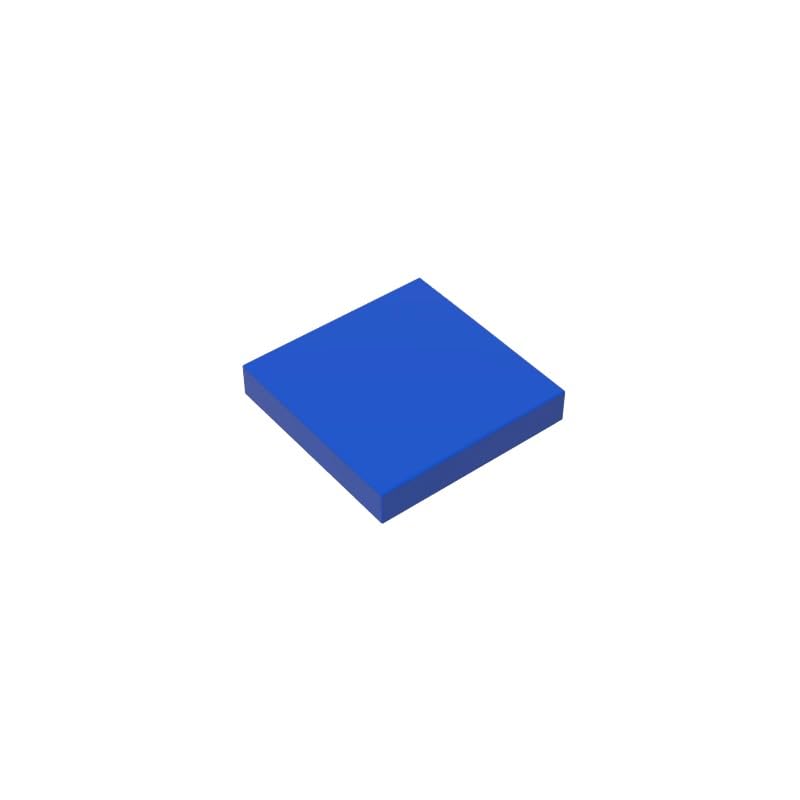 Gobricks 3068 Foundation Plate Tile 2x2 with Groove 50 Pieces GDS-561 Compatible with Lego Building Blocks Color:Blue โ image 1