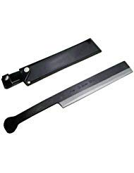 HONMAMON Hatchet for Bamboo Chopping 180mm (abt 7.1 Inch) with Unique Case, Blade Edge : Aogami Steel, Double Bevel