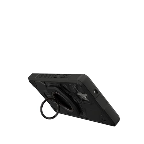 Image of Urban Armor Gear UAG Magnetic Phone Ring Stand LT, Compatible with Magnetic Magnet, Removable Metal Finger Ring Grip & 360 Rotation Adjustable Kickstand for iPhone 17 /16, Galaxy S26 /S25 /S24 - Black