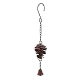 PRETYZOOM Pine Cone Wind Chime Ornaments Unique Hanging Fall Decor for Holiday Tree Garden Porch Lawn Creative Pine Cone Design for Christmas Easter Home Decoration