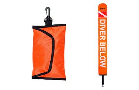 Bouée gonflable standard MARES pour balisage et sécurité en plongée sous marine