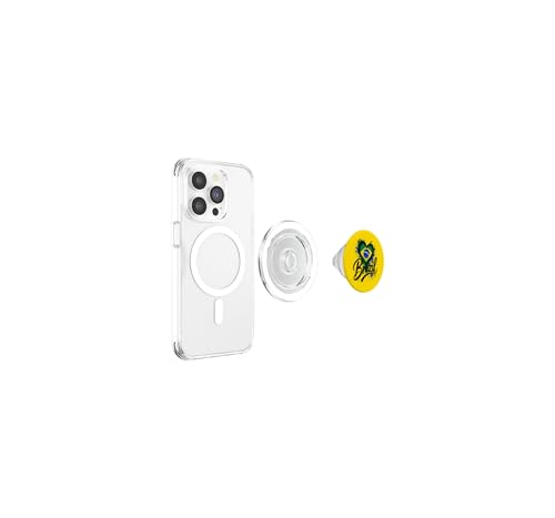 PopGrip para MagSafe anticaída con bandera de Brasil para sujetar el móvil 3