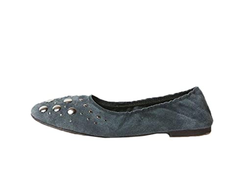 Cecelia New York Jacob Ink Black Suede Elastic Womens Ballet Flats Flexible Shoe